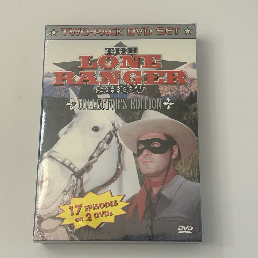 The Lone Ranger Show Collector’s Edition 2 Disc DVD Set 17 Episodes NEW SEALED